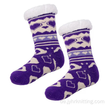 warmer Winterdicke Slipper Socken für Kinder